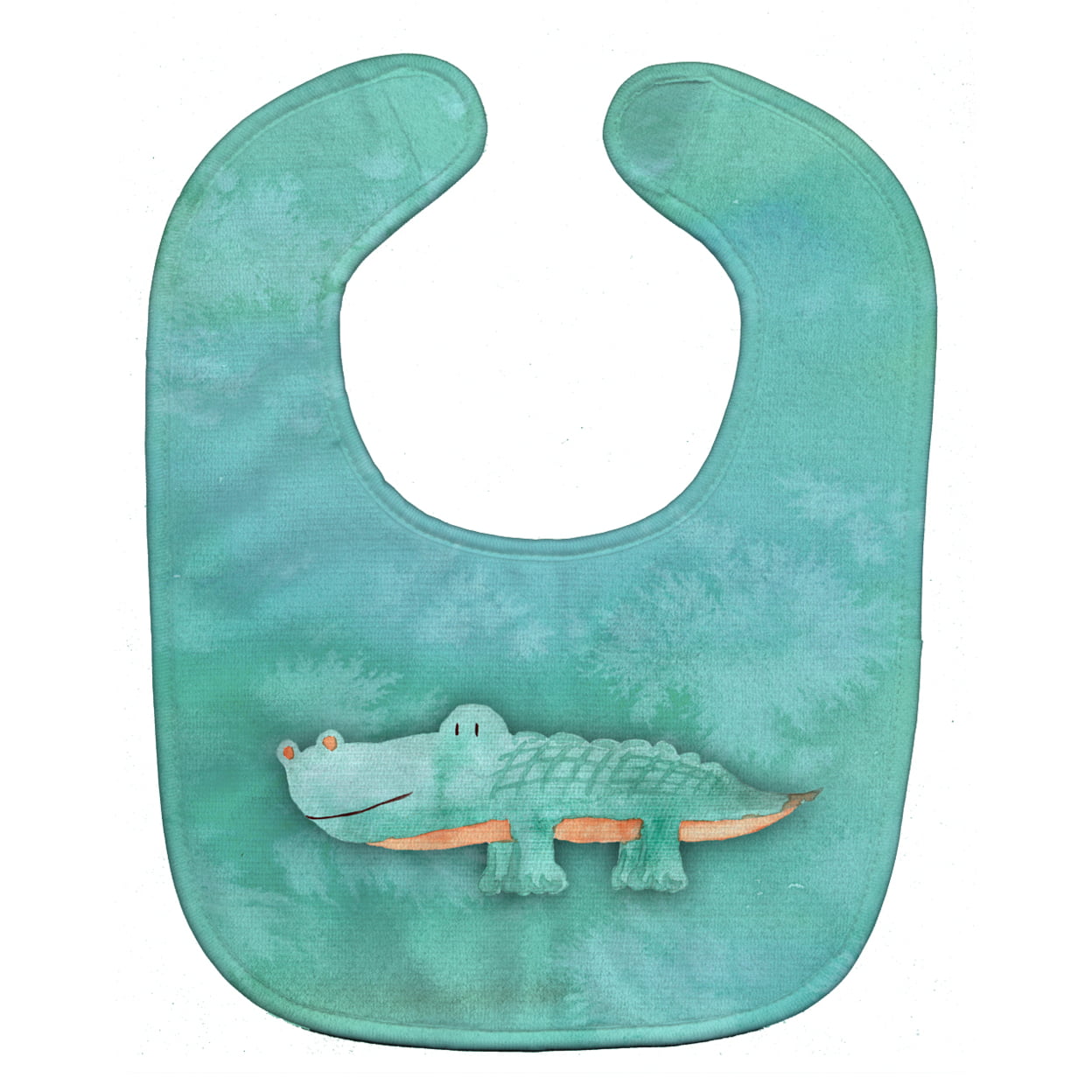 Alligator Watercolor Baby Bib