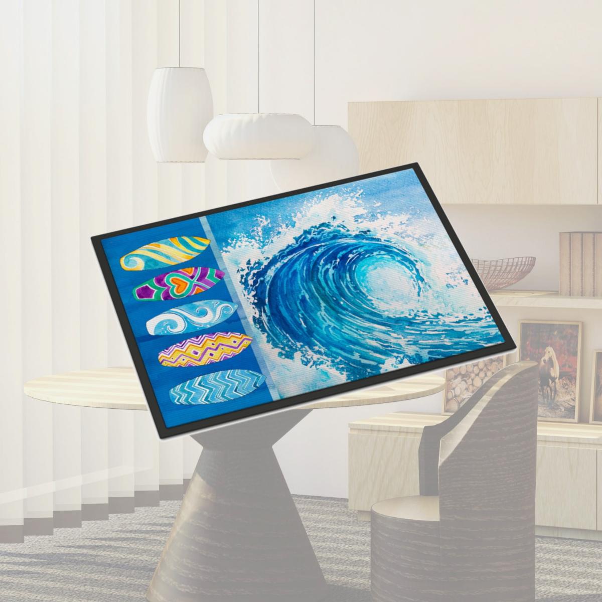 Picture of Carolines Treasures BB8528JMAT Surf Boards And Wave Indoor Or Outdoor Mat - 24 x 36 in.
