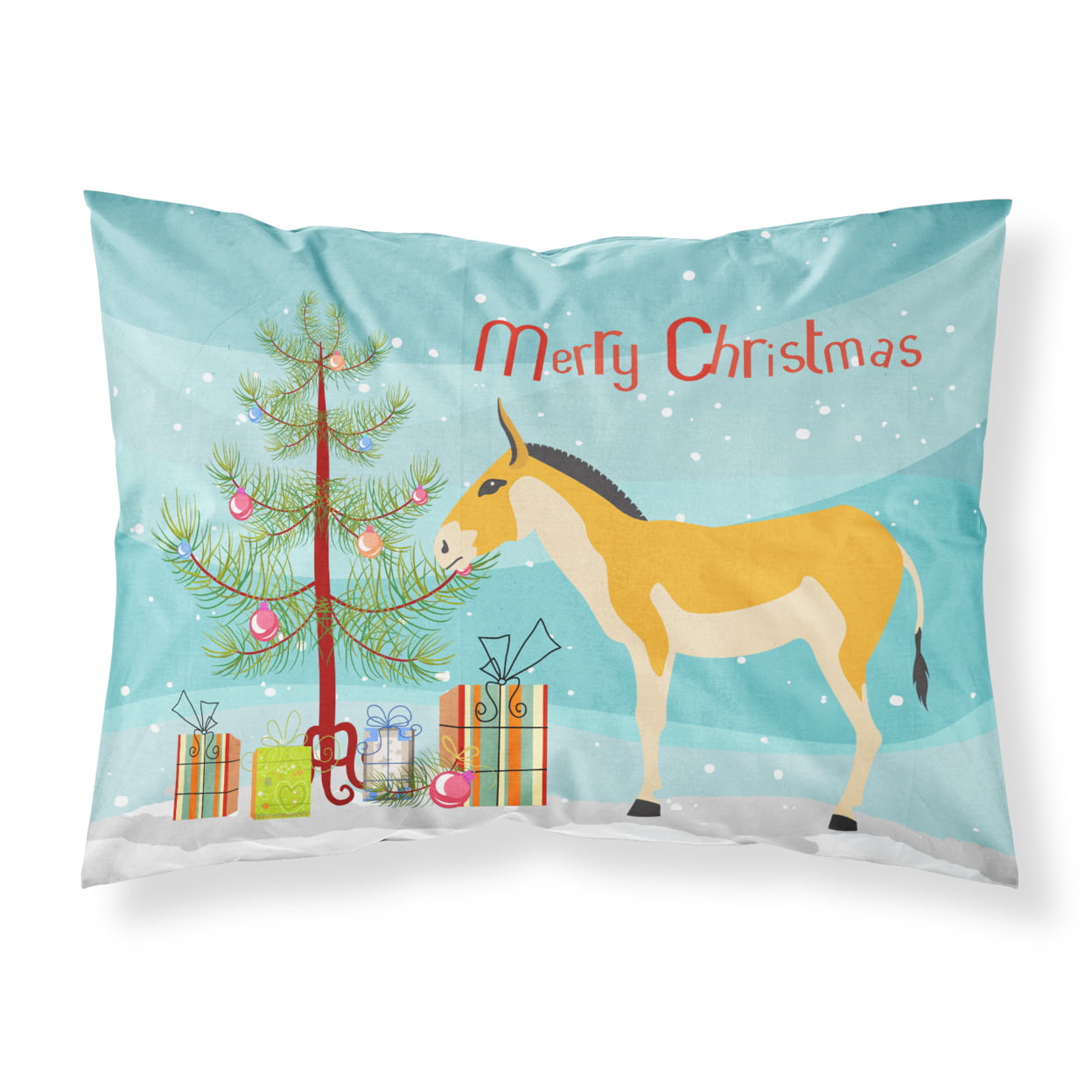 Bb9221pillowcase Turkmenian Kulan Donkey Christmas Fabric Standard Pillowcase