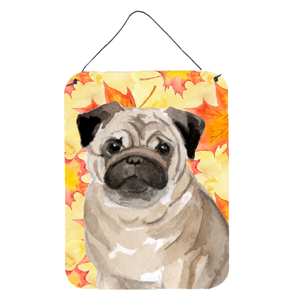 Bb9531ds1216 Fawn Pug Fall Wall Or Door Hanging Prints