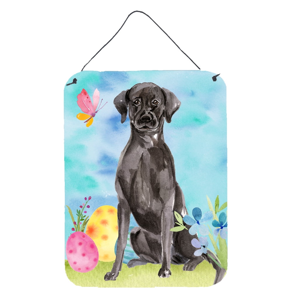 UPC 785578277275 product image for Black Labrador Easter Wall or Door Hanging Print | upcitemdb.com