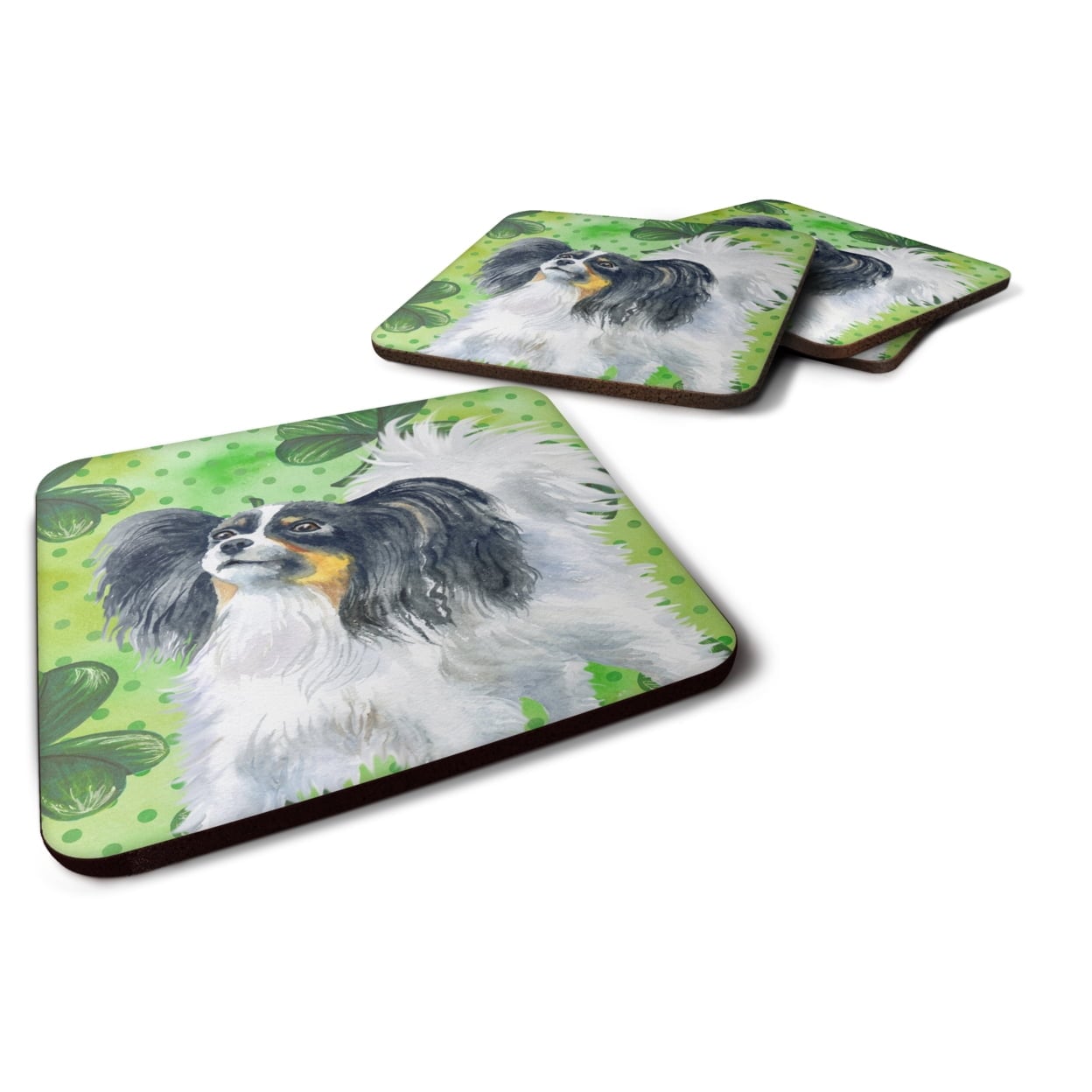 Papillon St Patricks Foam Coaster - Set of 4
