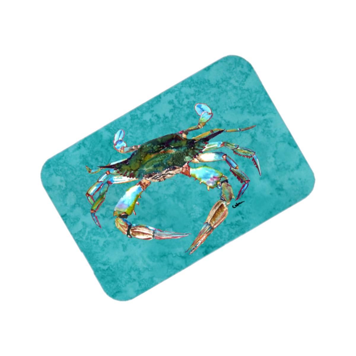 Picture of Carolines Treasures 8657LCB Crab Glass Cutting Board - Large- 15 H x 12 L in.