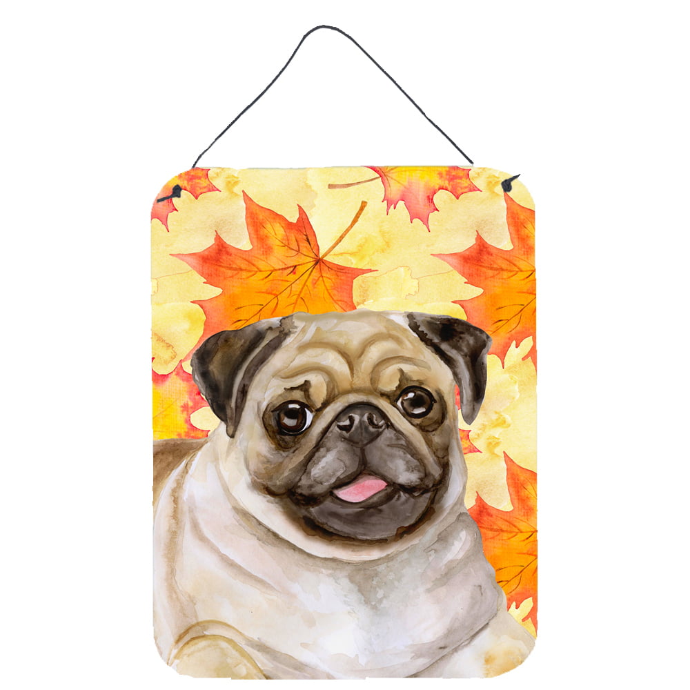 Bb9979ds1216 Fawn Pug Fall Wall Or Door Hanging Prints