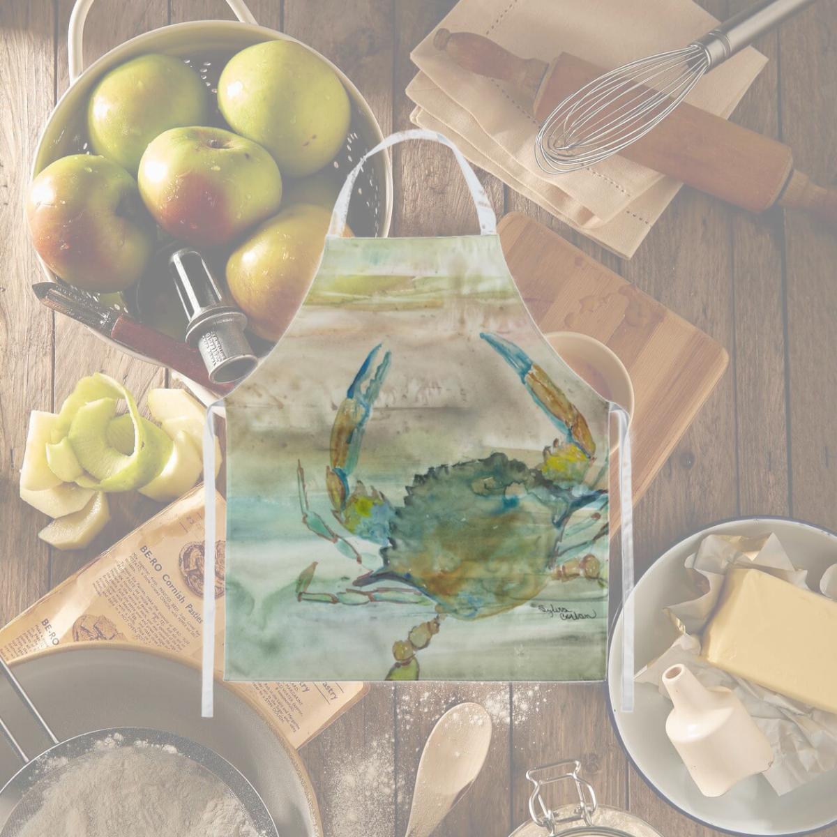 Picture of Carolines Treasures SC2013APRON Blue Crab Sunset Apron