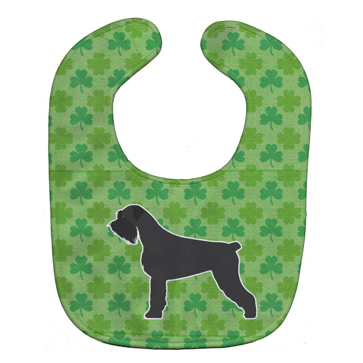 Bb6478bib Giant Schnauzer Shamrocks Baby Bib