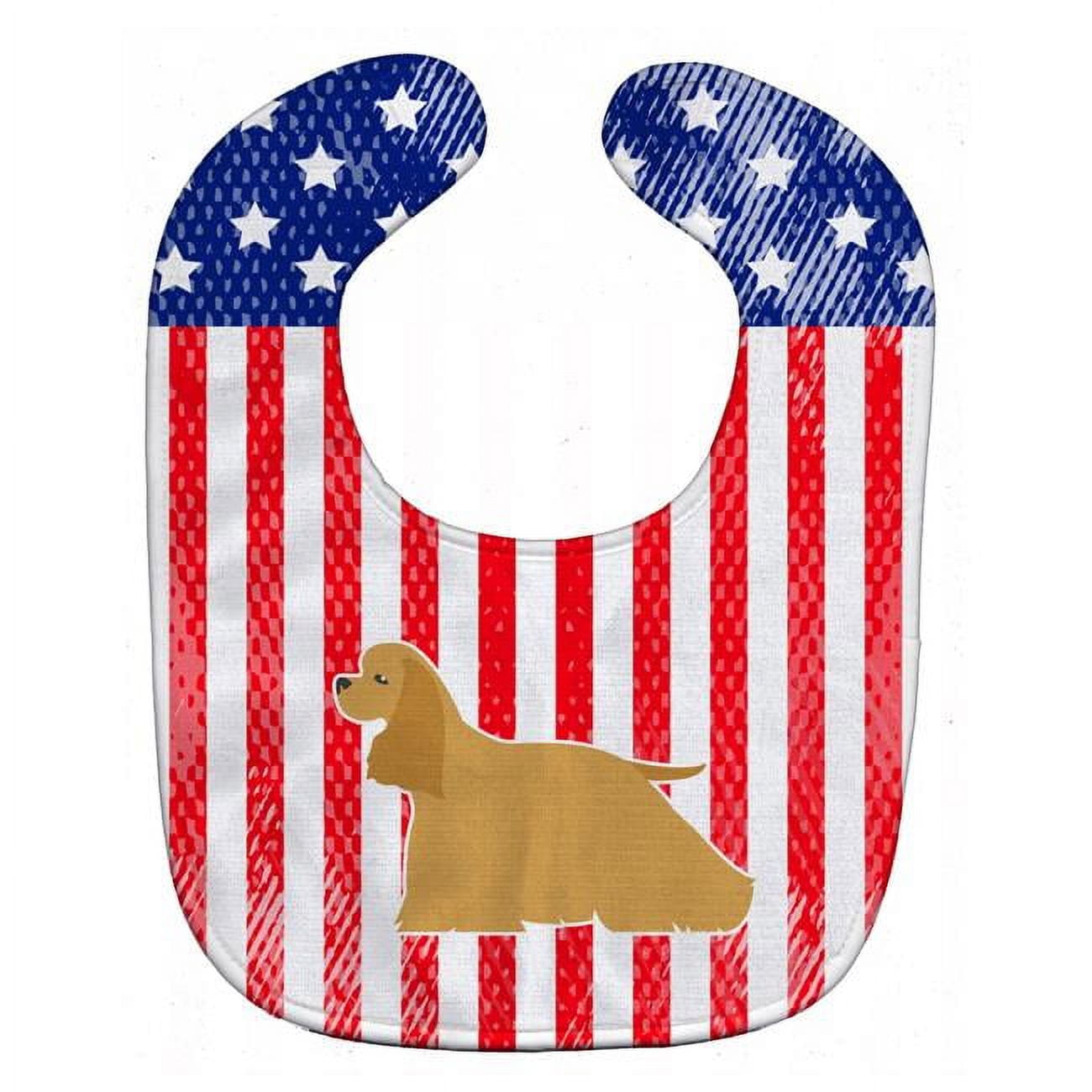 USA Patriotic Cocker Spaniel Baby Bib