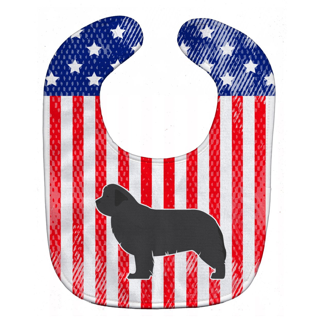 USA Patriotic Newfoundland Baby Bib
