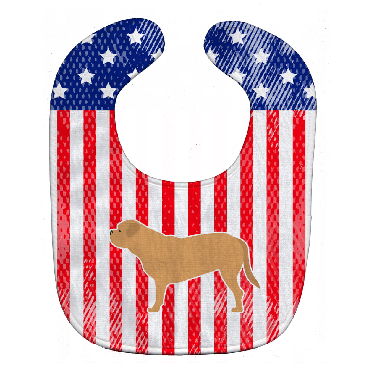 Bb3370bib Usa Patriotic Dogue De Bordeaux Baby Bib