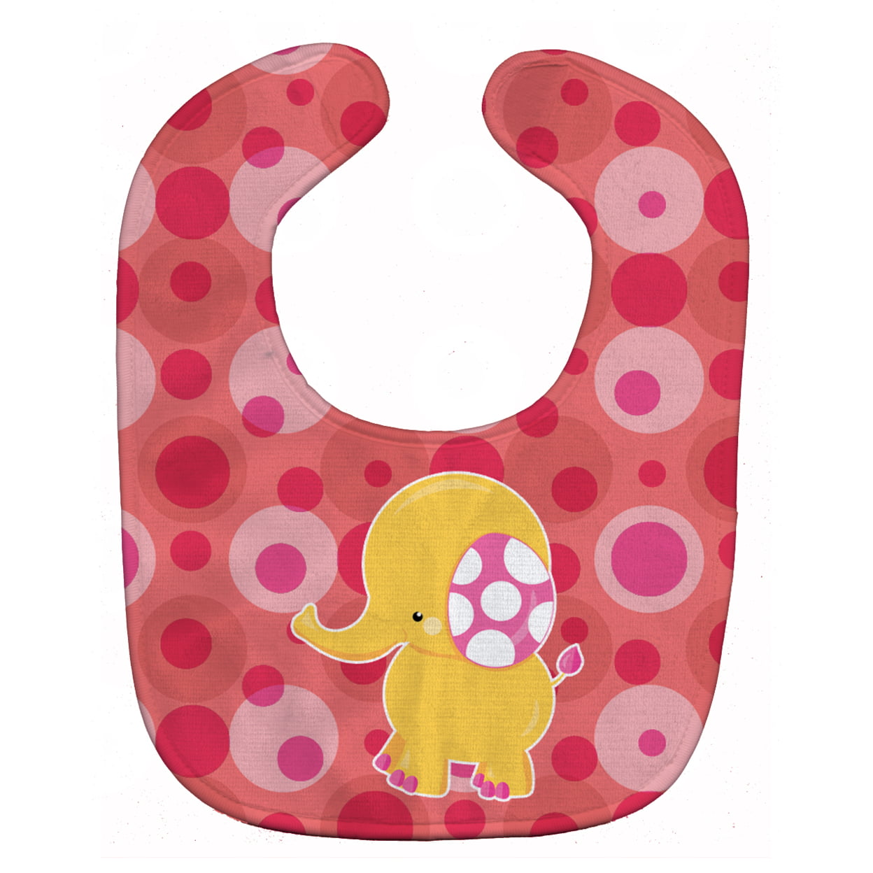 Bb6828bib Girl Elephant Baby Bib