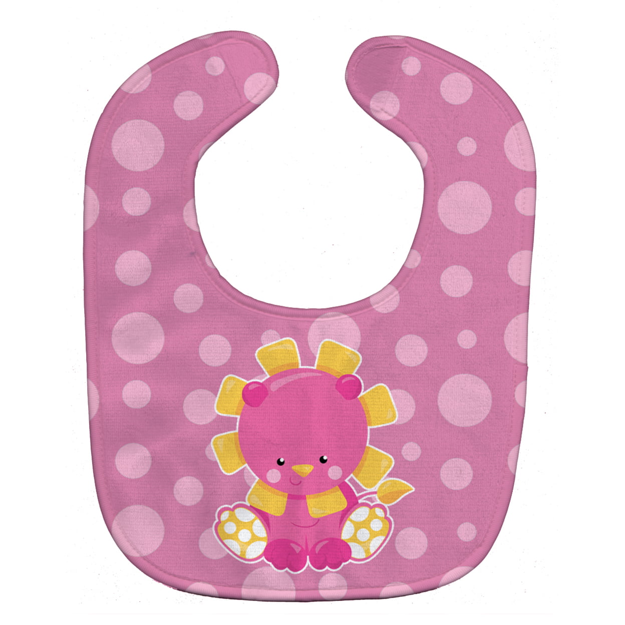 Bb6829bib Girl Lion Baby Bib