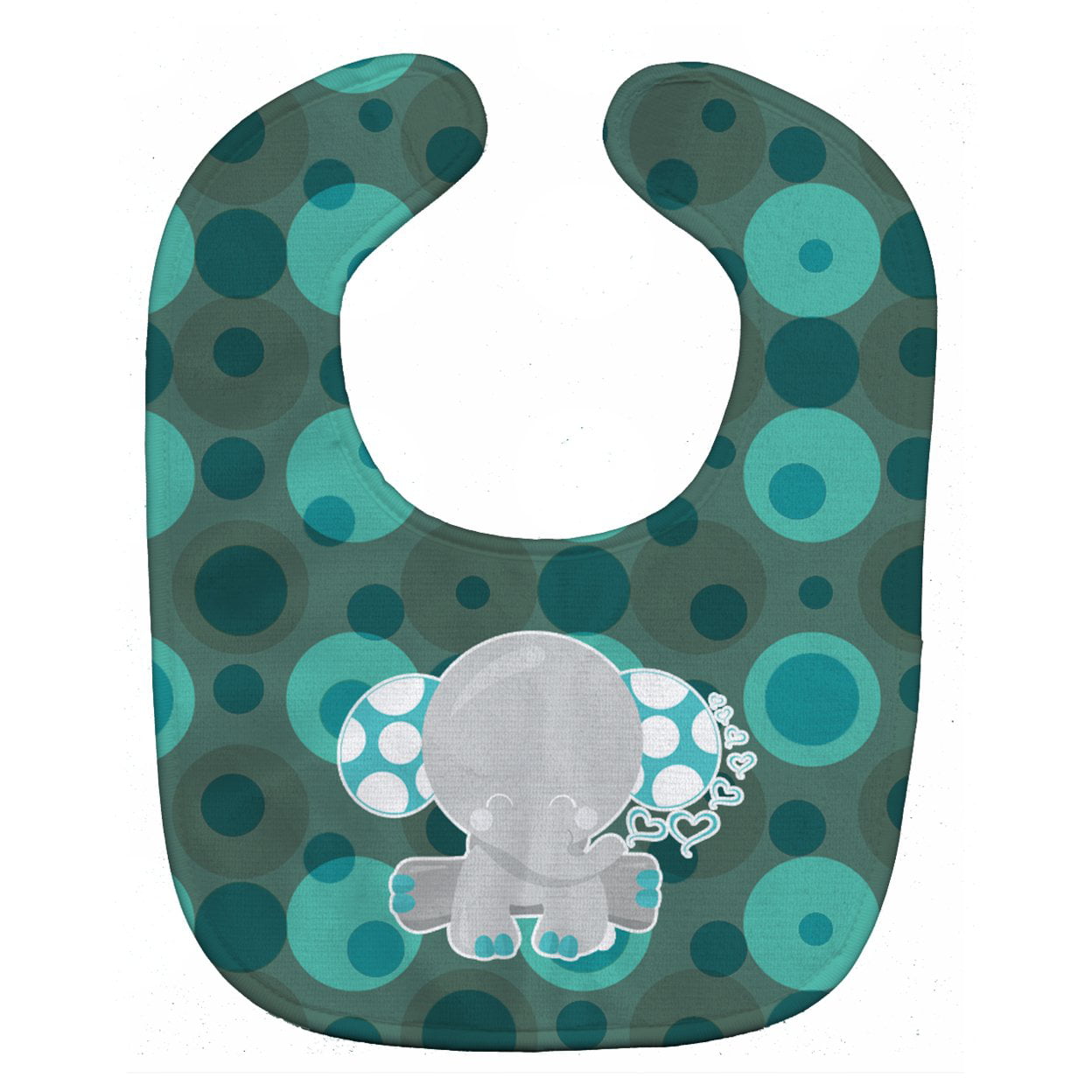 Bb6838bib Polkadot Naptime Elephant Baby Bib