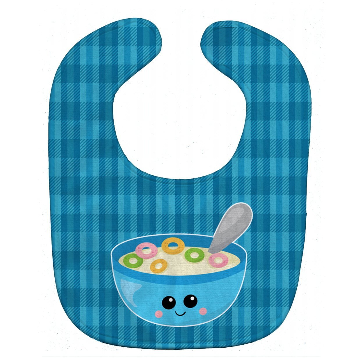 Bb6845bib Blue Bowl Of Cereal Baby Bib