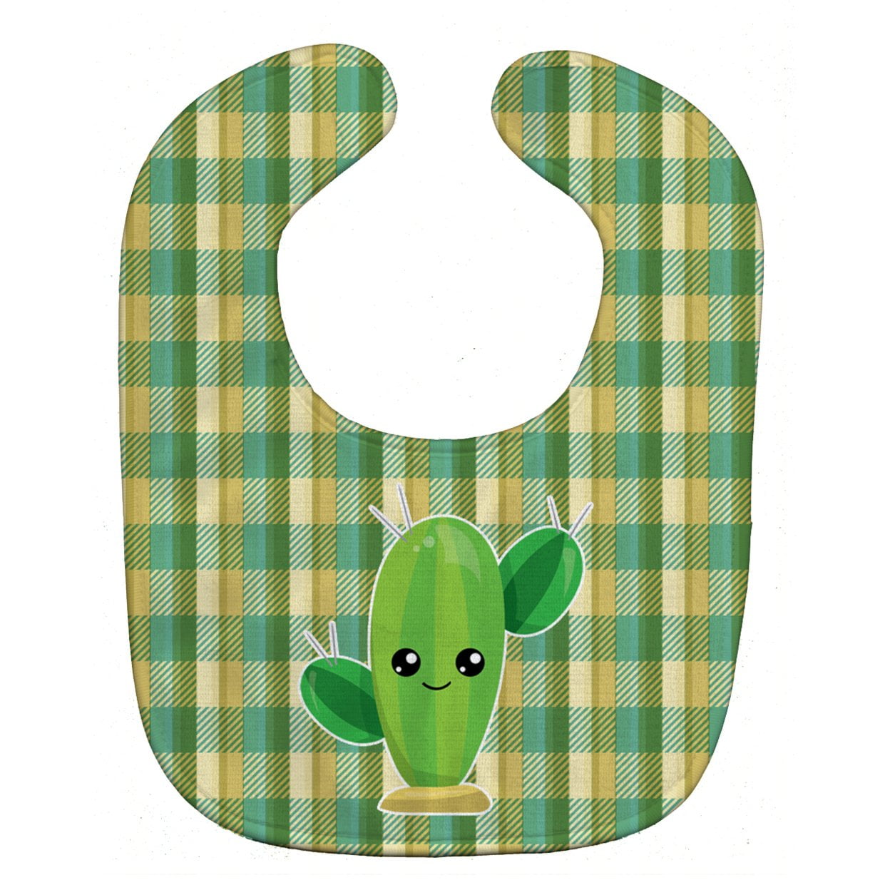 Bb6852bib Cactus Plaid Baby Bib