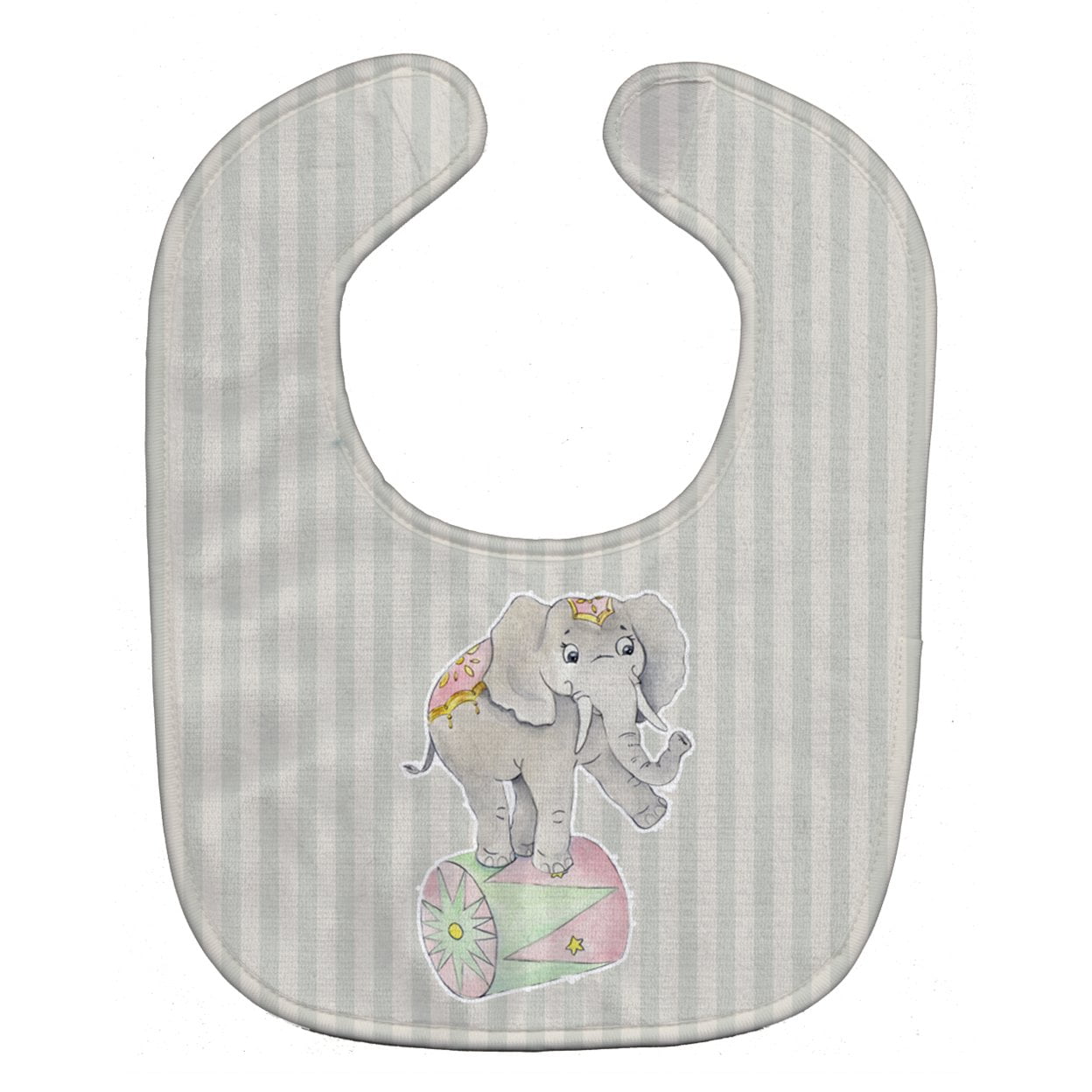 Bb6859bib Circus Elephant Baby Bib