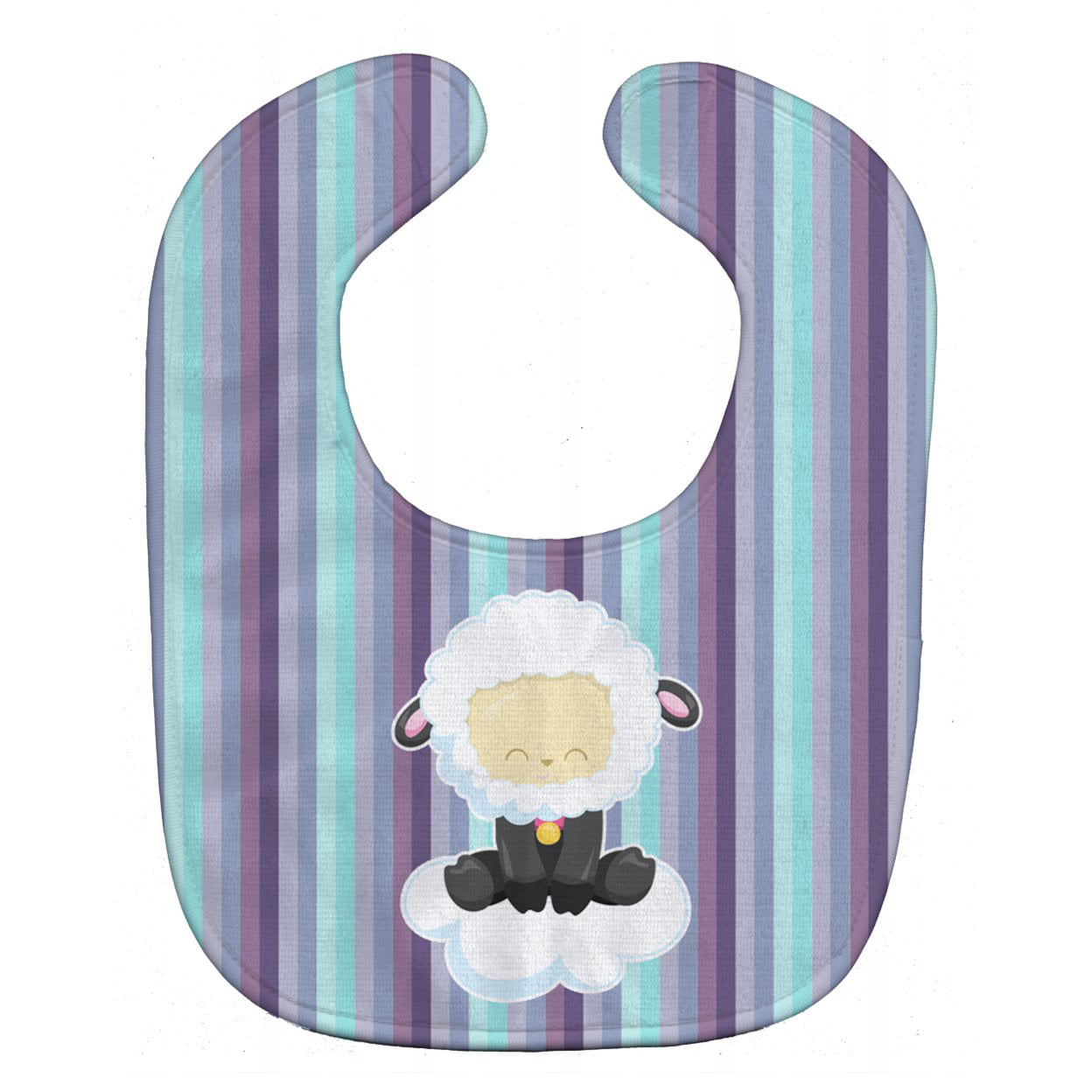 Bb6875bib Sheep On Cloud Baby Bib