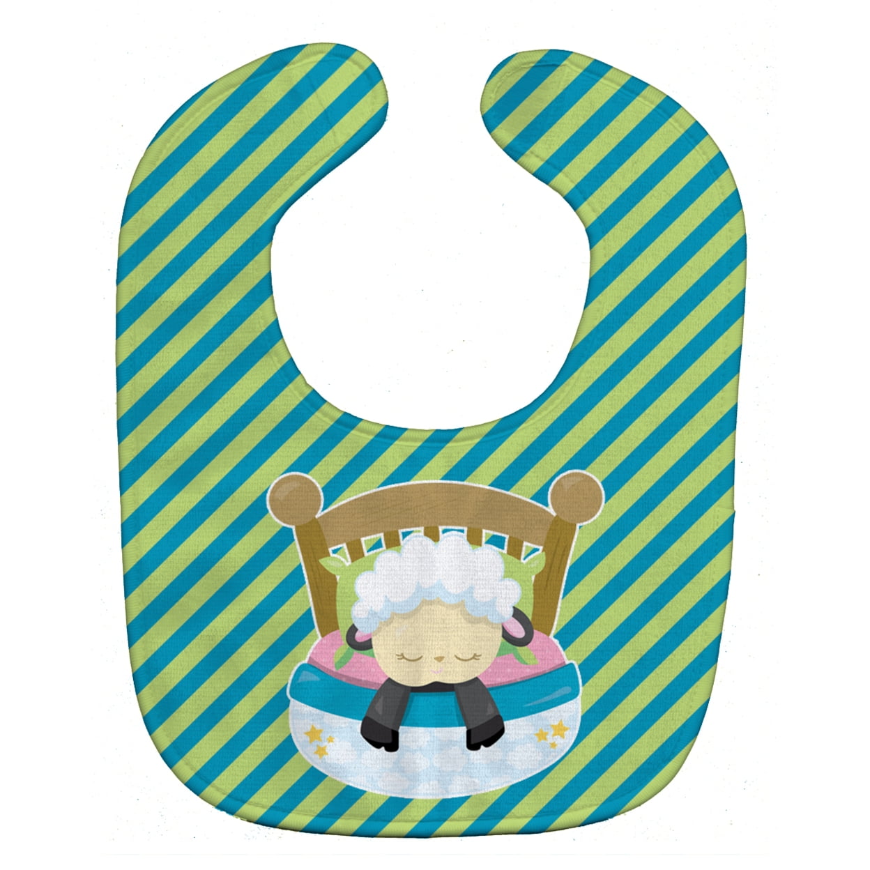 Bb6876bib Sheep In Bed Baby Bib