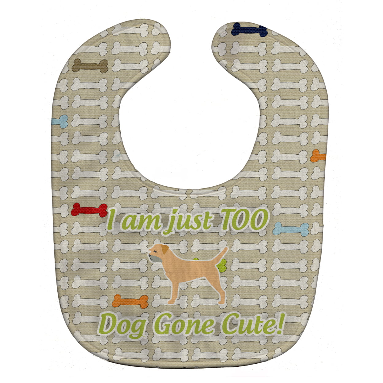 Border Terrier Dog Gone Cute Baby Bib