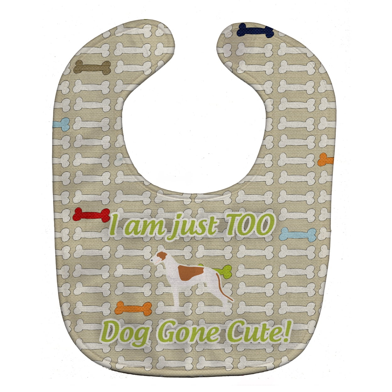 Bb6510bib Greyhound Dog Gone Cute Baby Bib