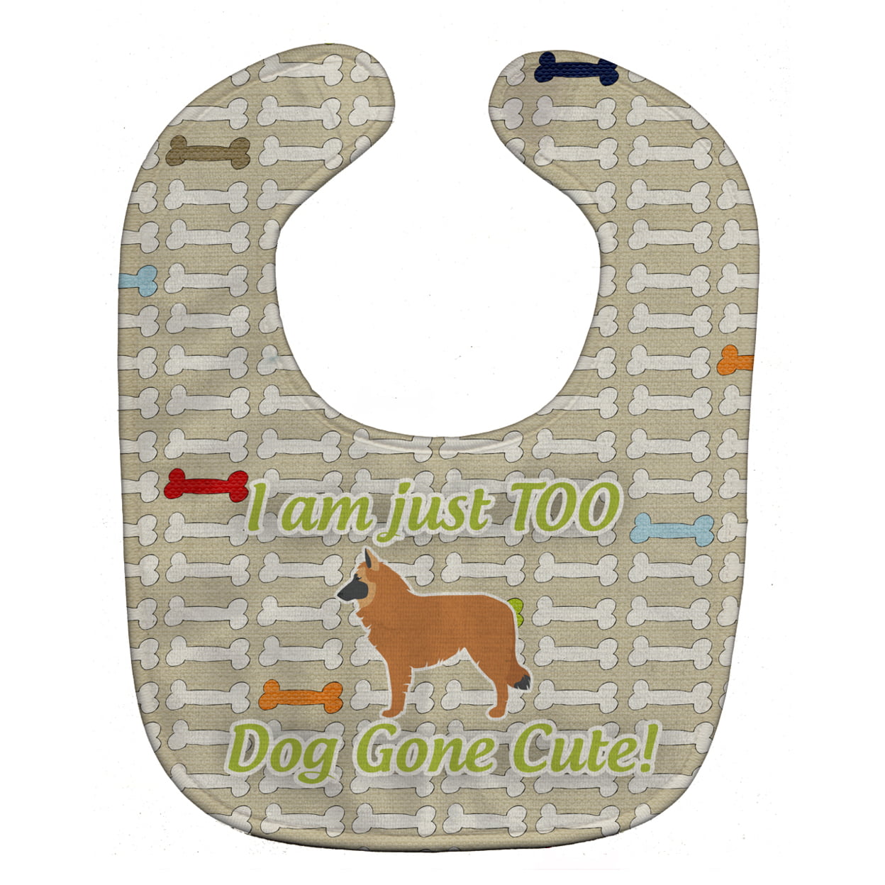 Bb6566bib Belgian Shepherd Dog Gone Cute Baby Bib