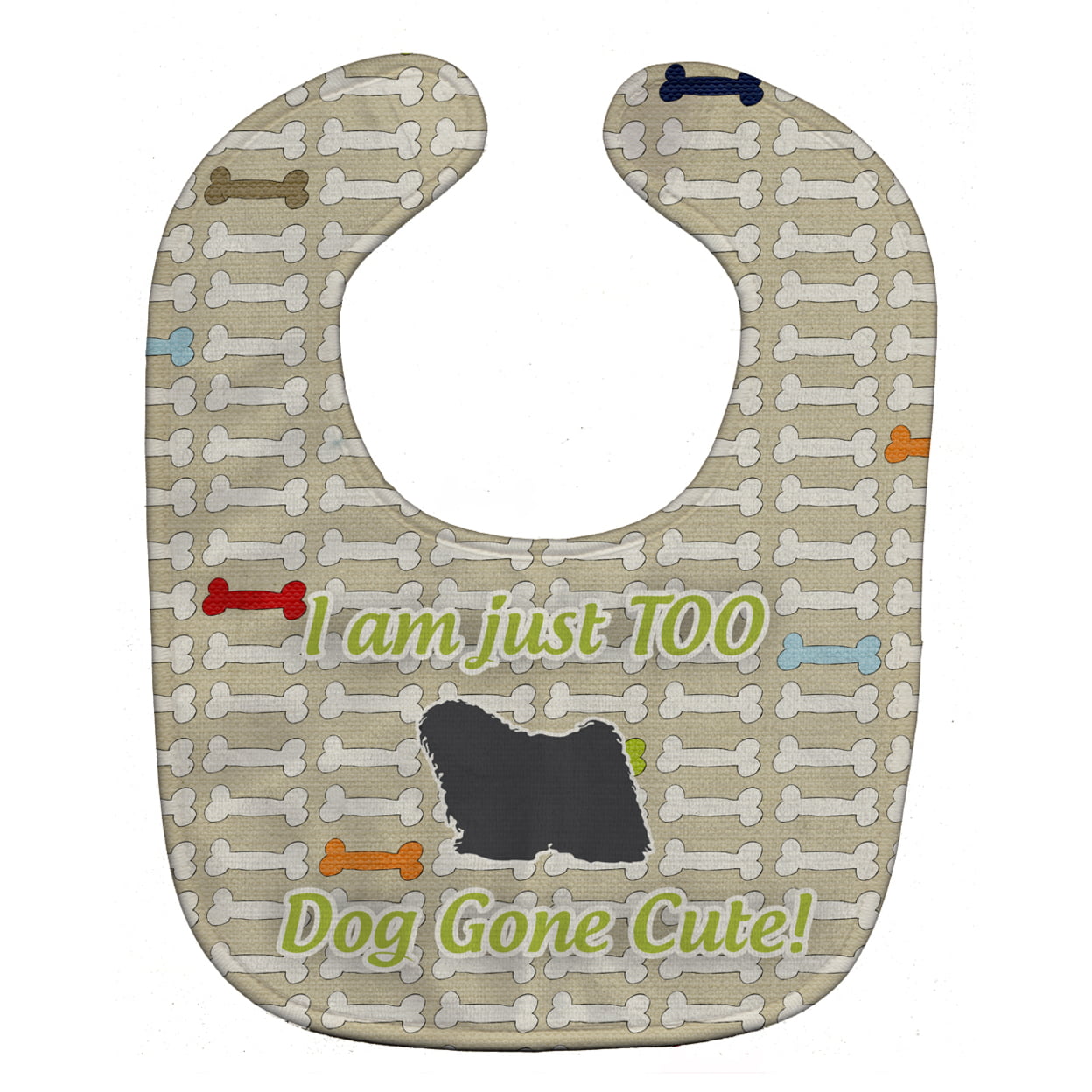 Puli Dog Gone Cute Baby Bib