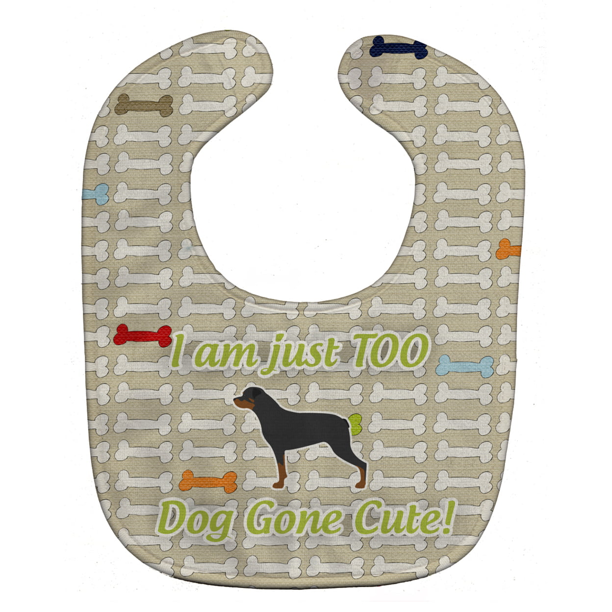 Rottweiler Dog Gone Cute Baby Bib