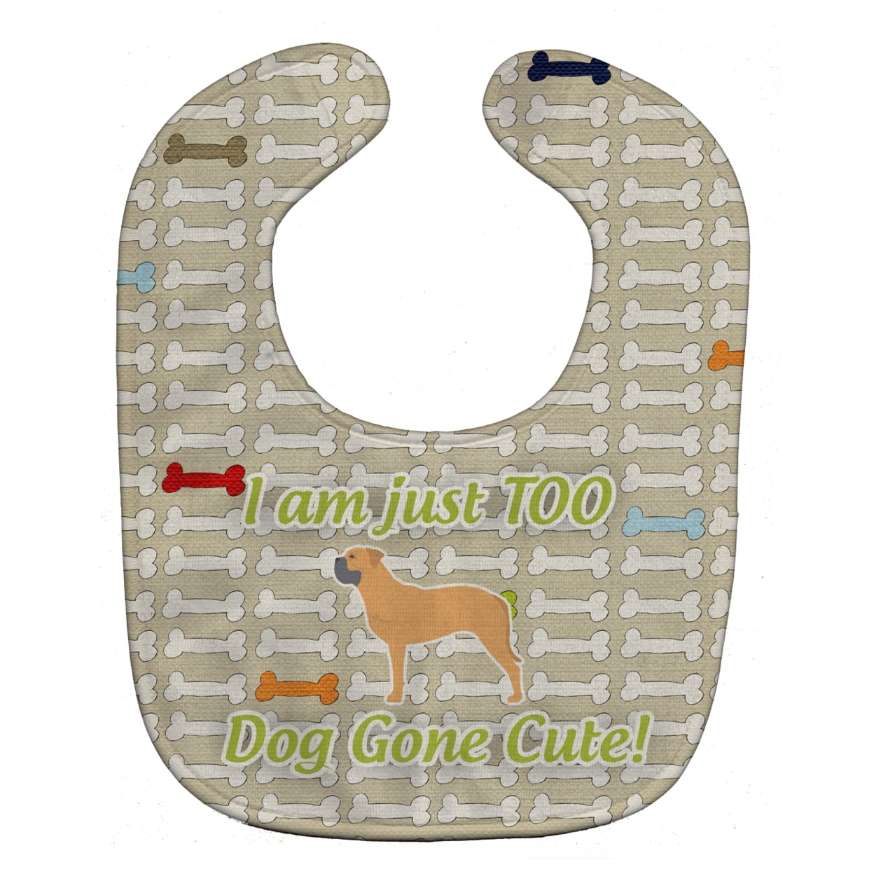 Bullmastiff Dog Gone Cute Baby Bib
