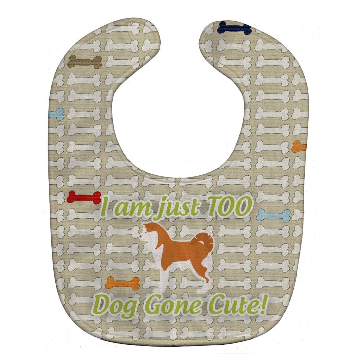 Bb6577bib Akita Dog Gone Cute Baby Bib