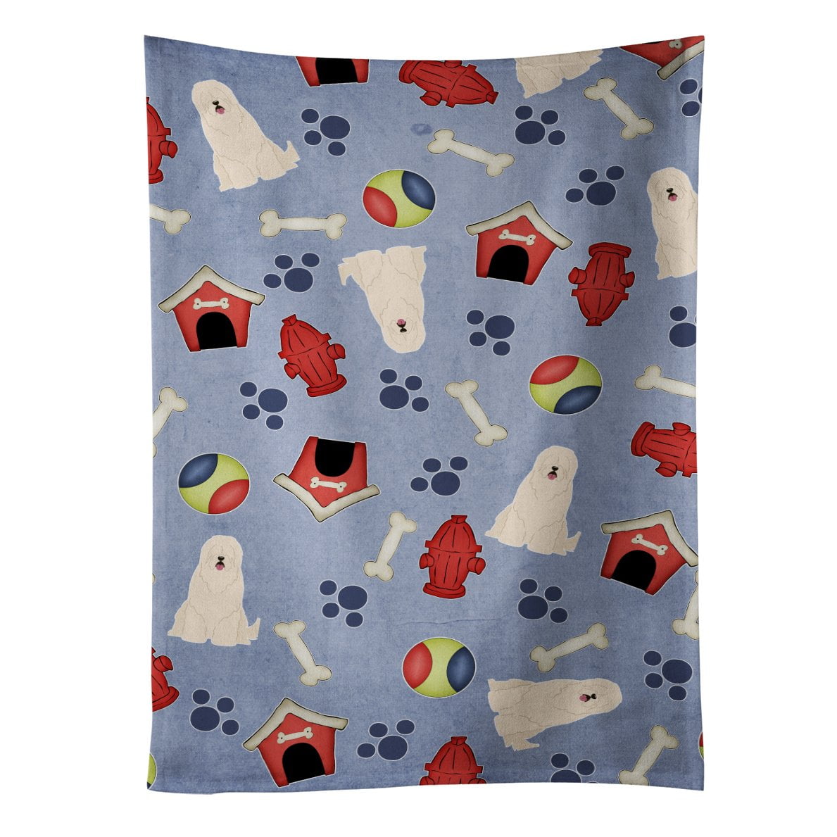 Bb2637ktwl Dog House Collection South Russian Sheepdog Kitchen Towel