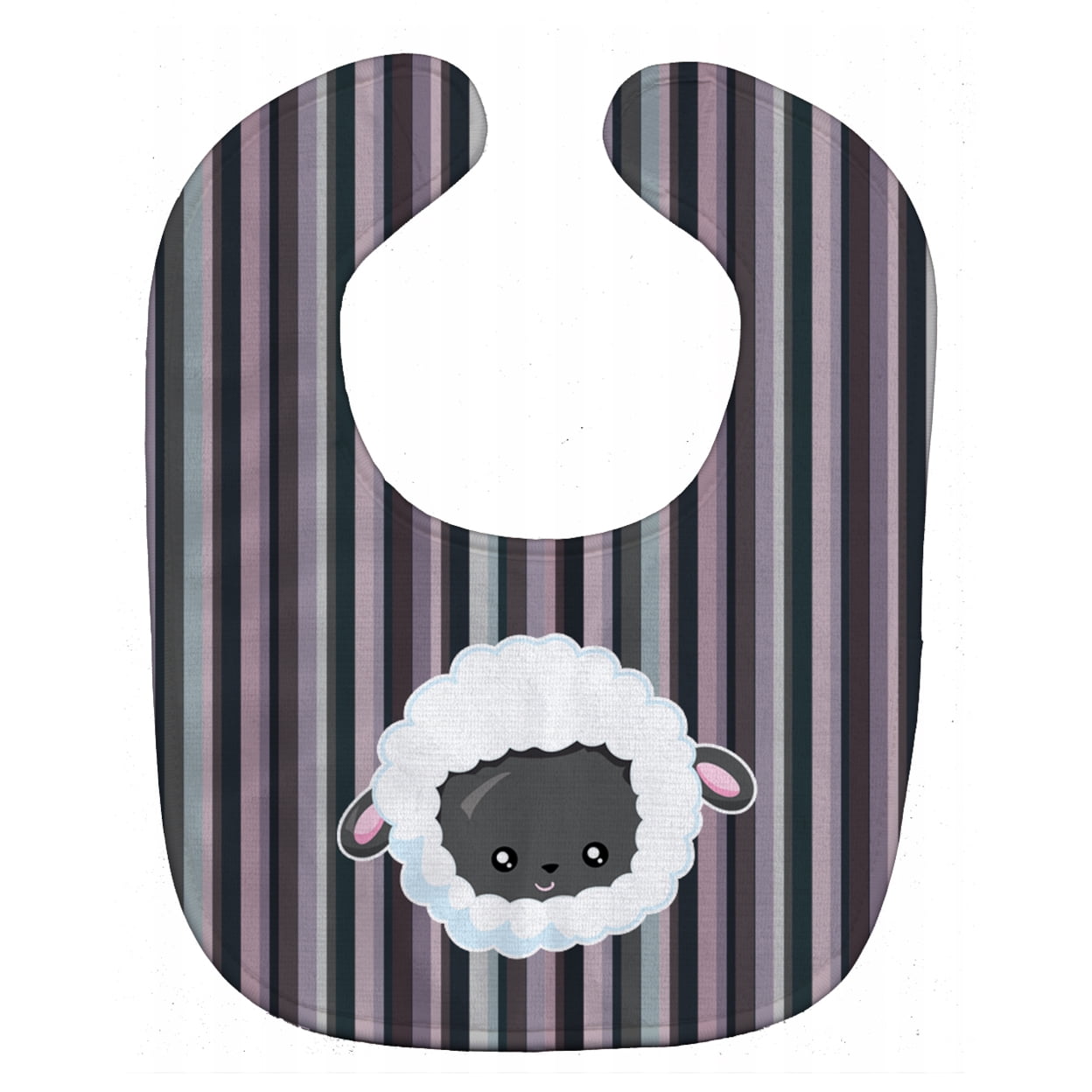 Bb6931bib Black Sheep Lamb Face Baby Bib