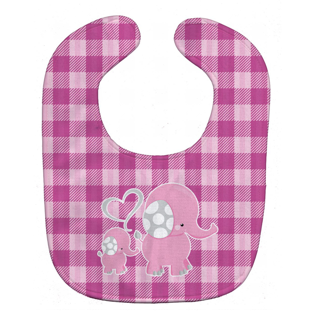 Bb6953bib Elephant & Baby Baby Bib