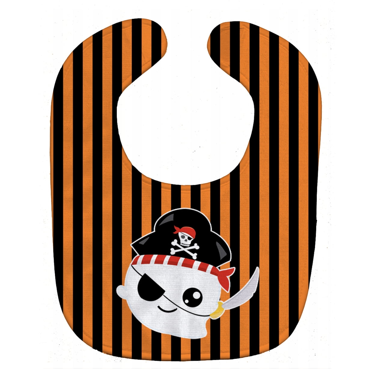 Bb6957bib Halloween Ghost Pirate Baby Bib