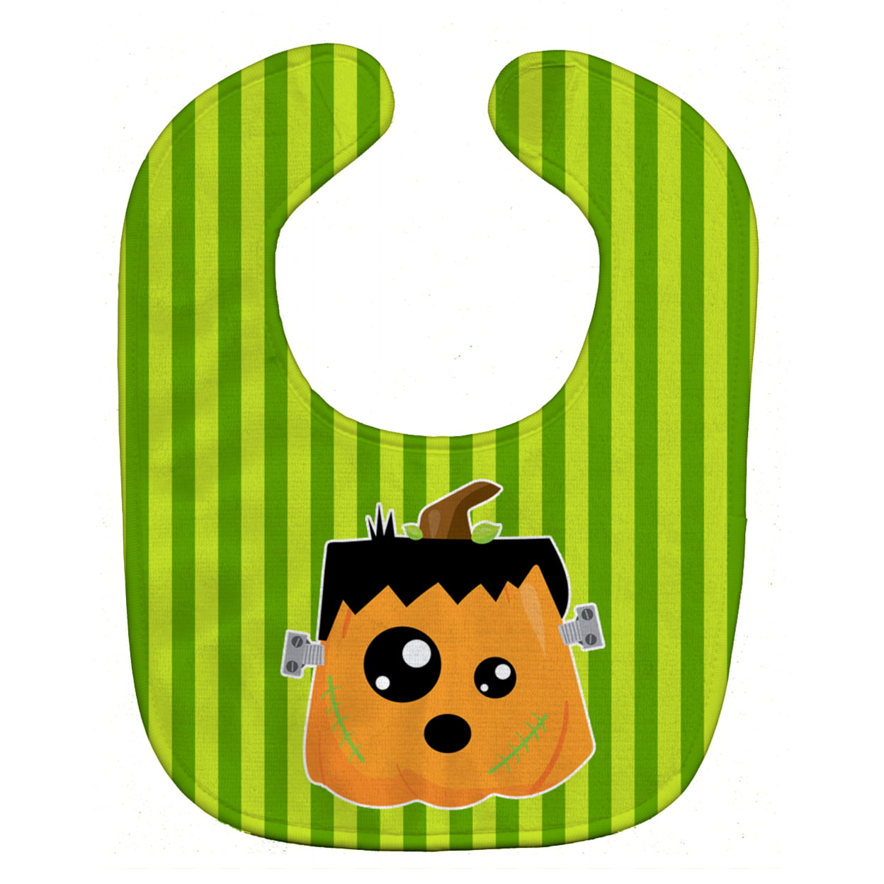 Bb6961bib Halloween Pumpkin Frankenstein Baby Bib