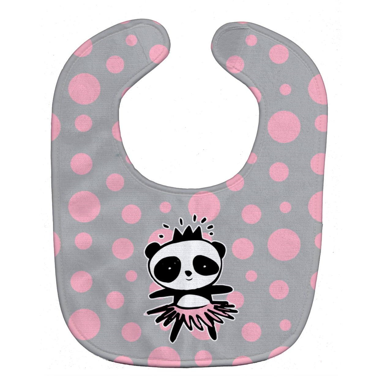 Bb7035bib Panda Bear Ballerina Baby Bib