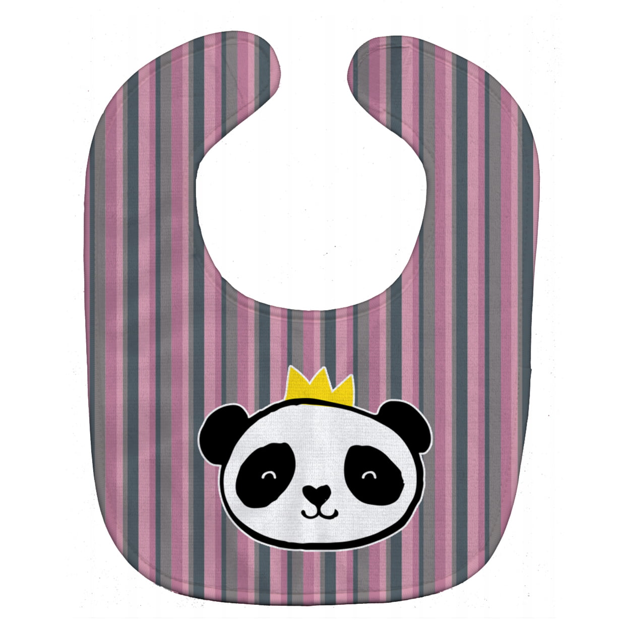 Bb7037bib Panda Bear Queen Baby Bib