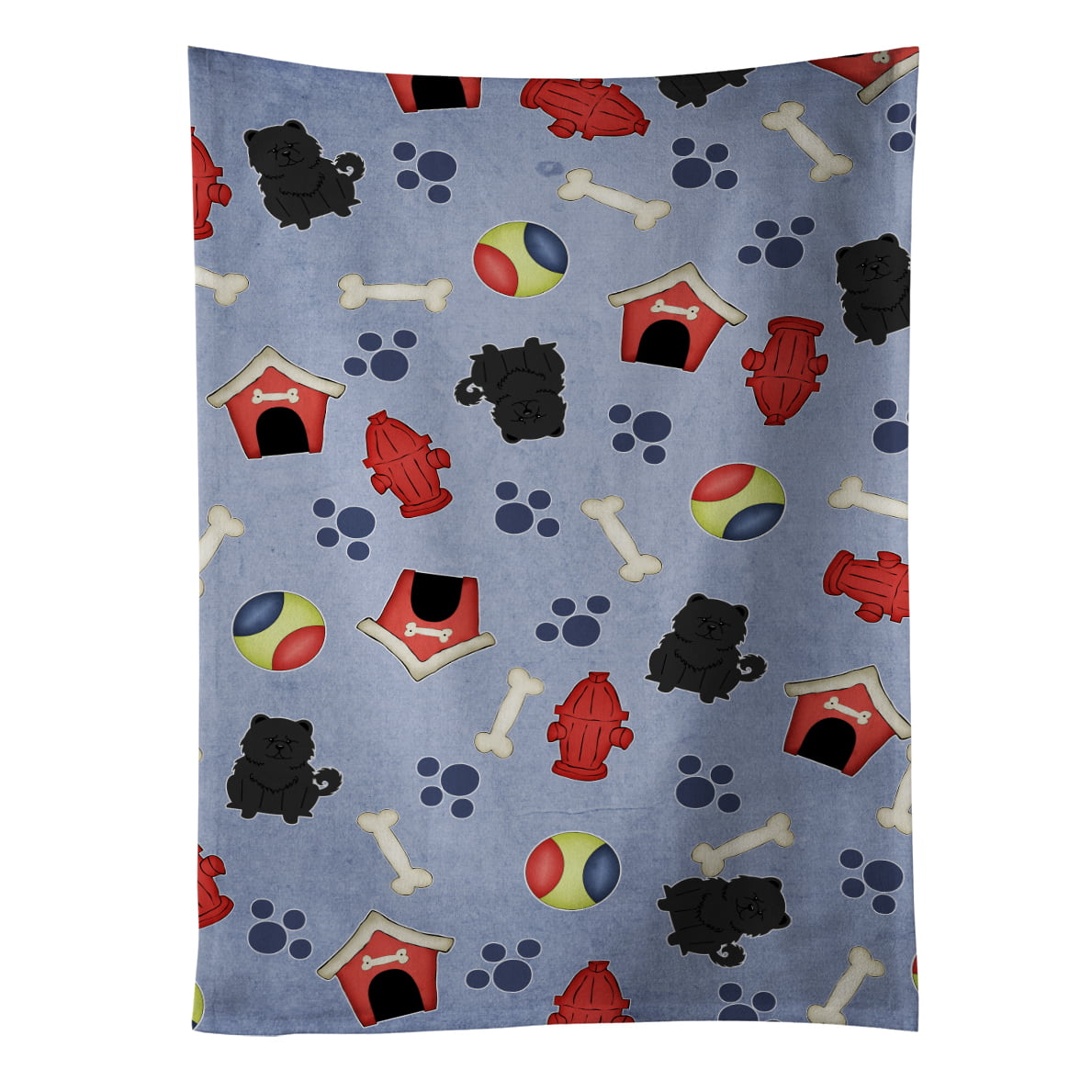 Bb2756ktwl Dog House Collection Chow Chow Black Kitchen Towel