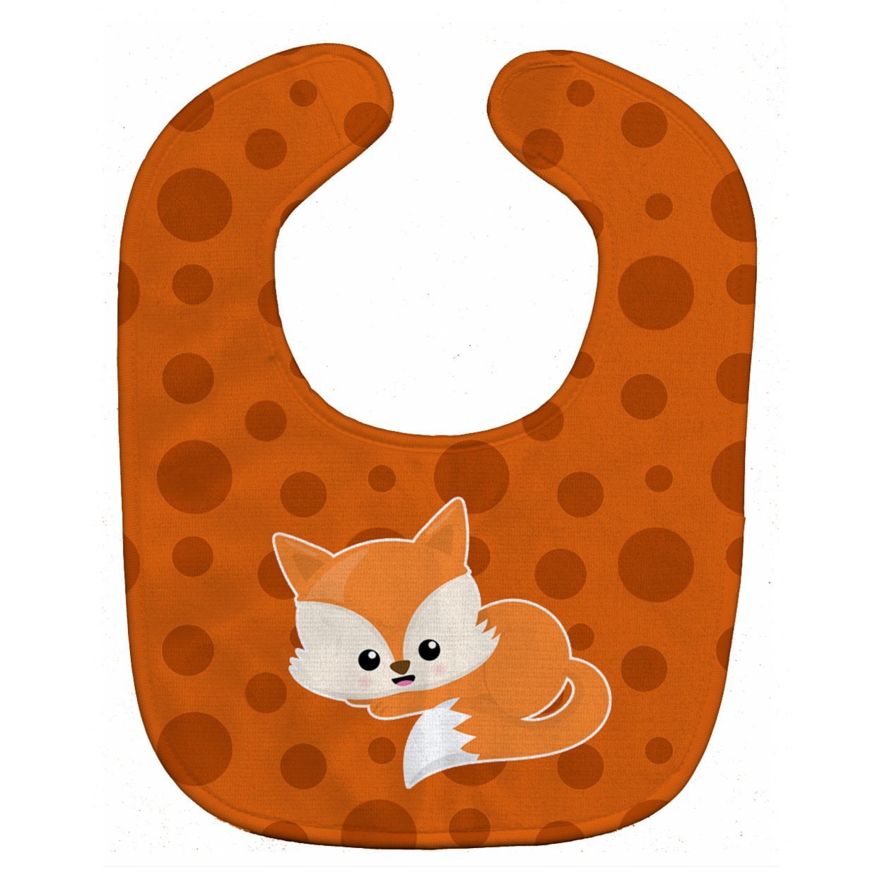 Bb7086bib Baby Fox Polkadot Baby Bib