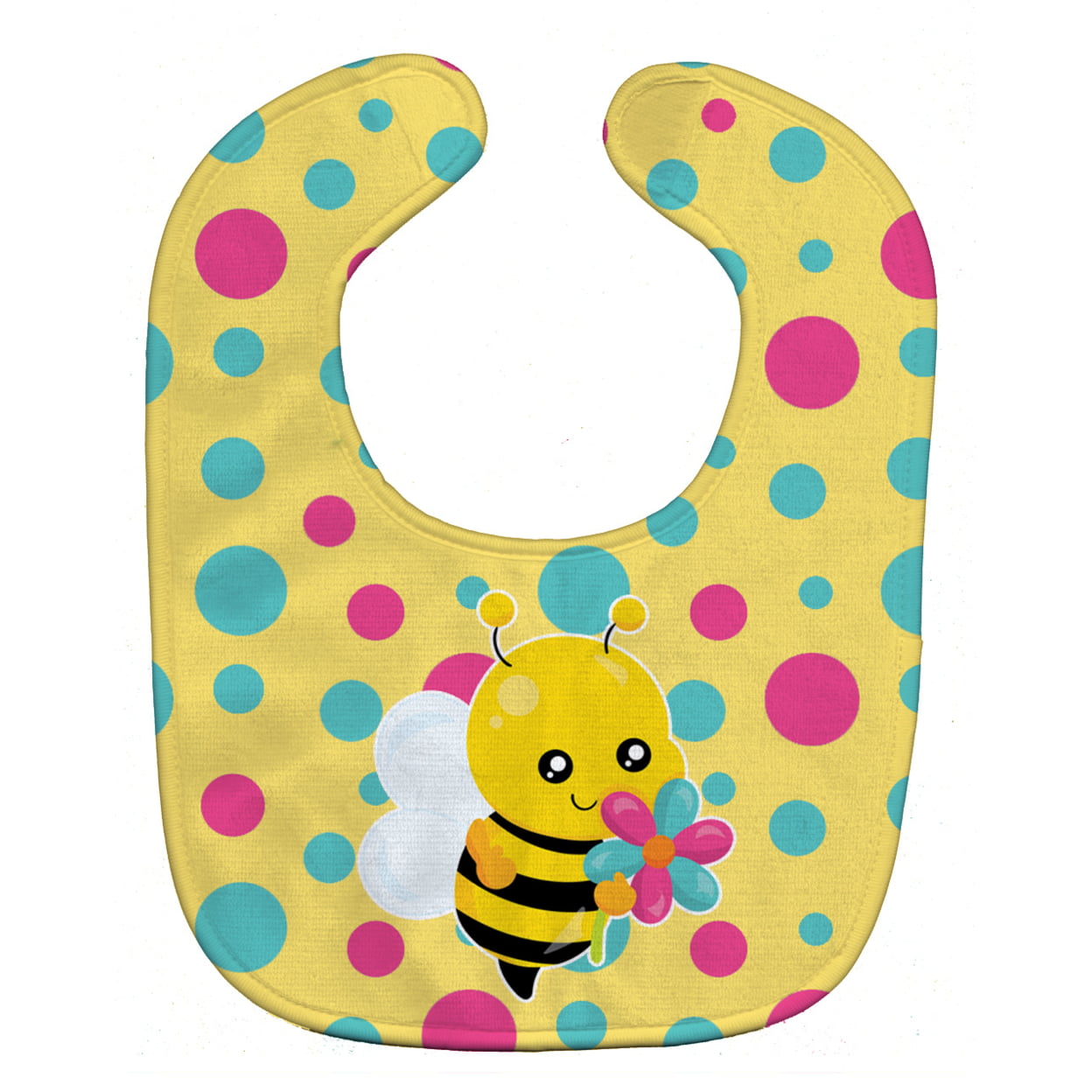 Bb7097bib Bee With Flower Baby Bib