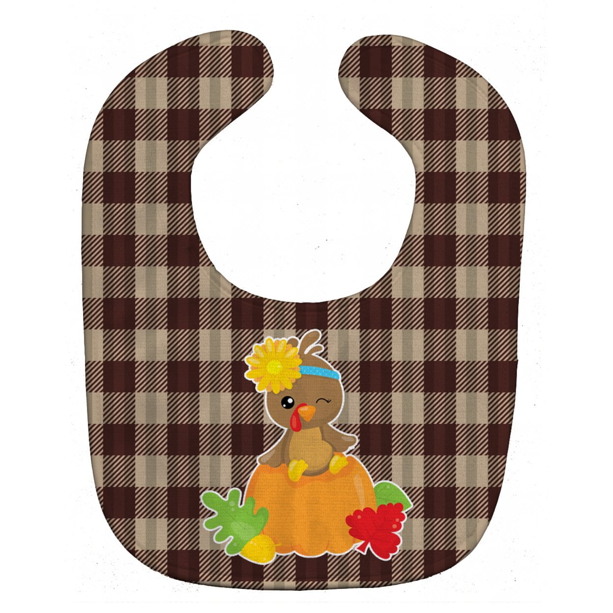 Bb7113bib Thanksgiving Baby Turkey Baby Bib