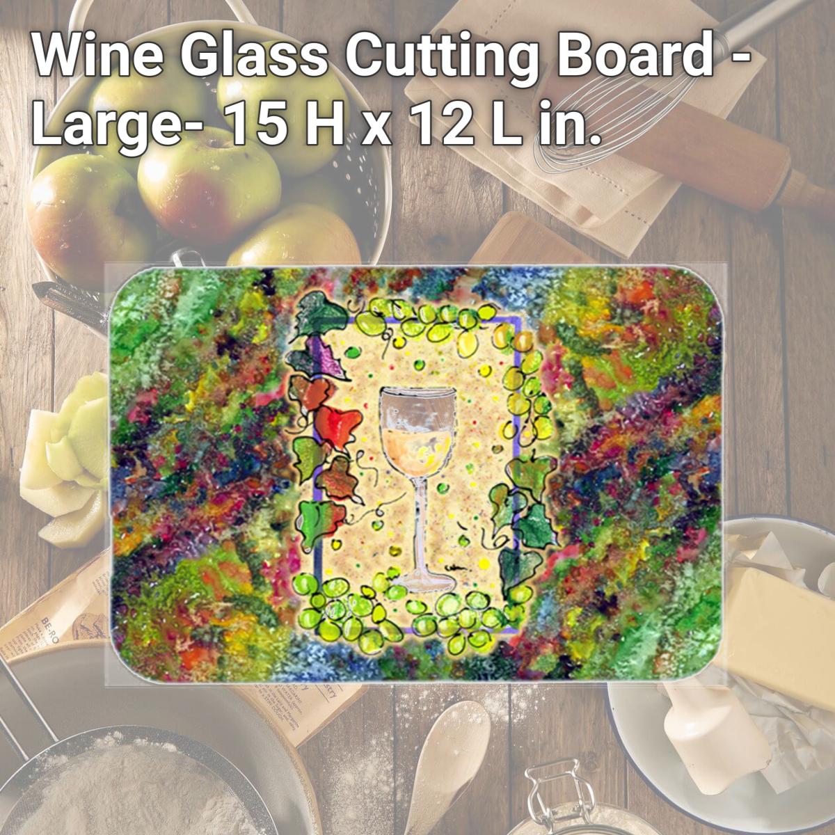 Picture of Carolines Treasures 8617LCB Wine Glass Cutting Board - Large- 15 H x 12 L in.