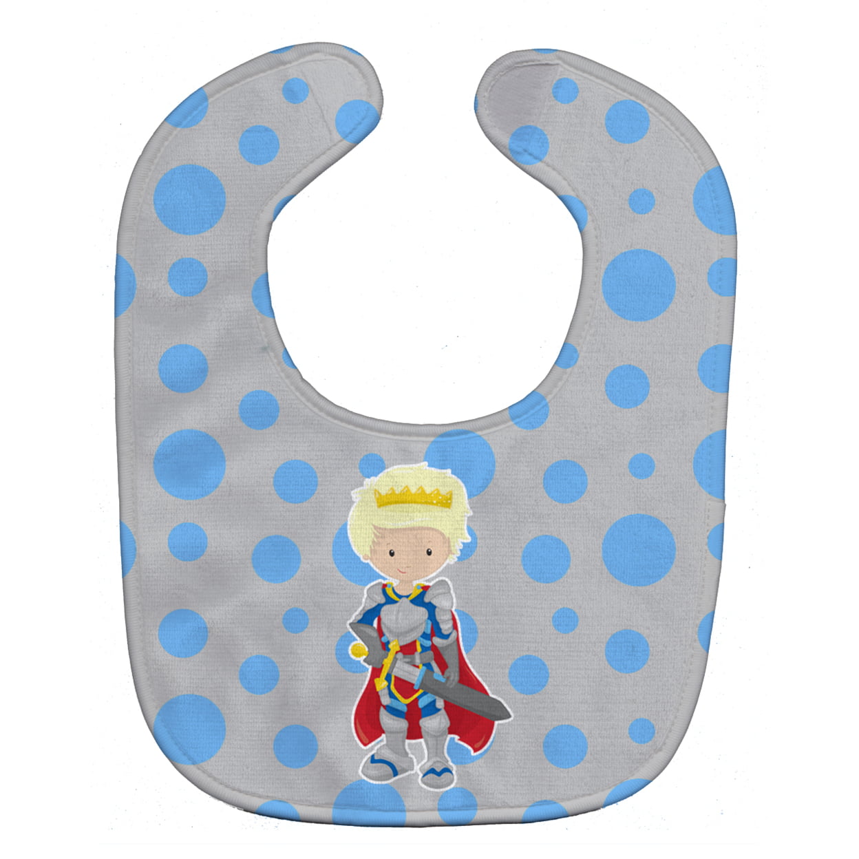 BB8742BIB Blonde Boy Knight Baby Bib