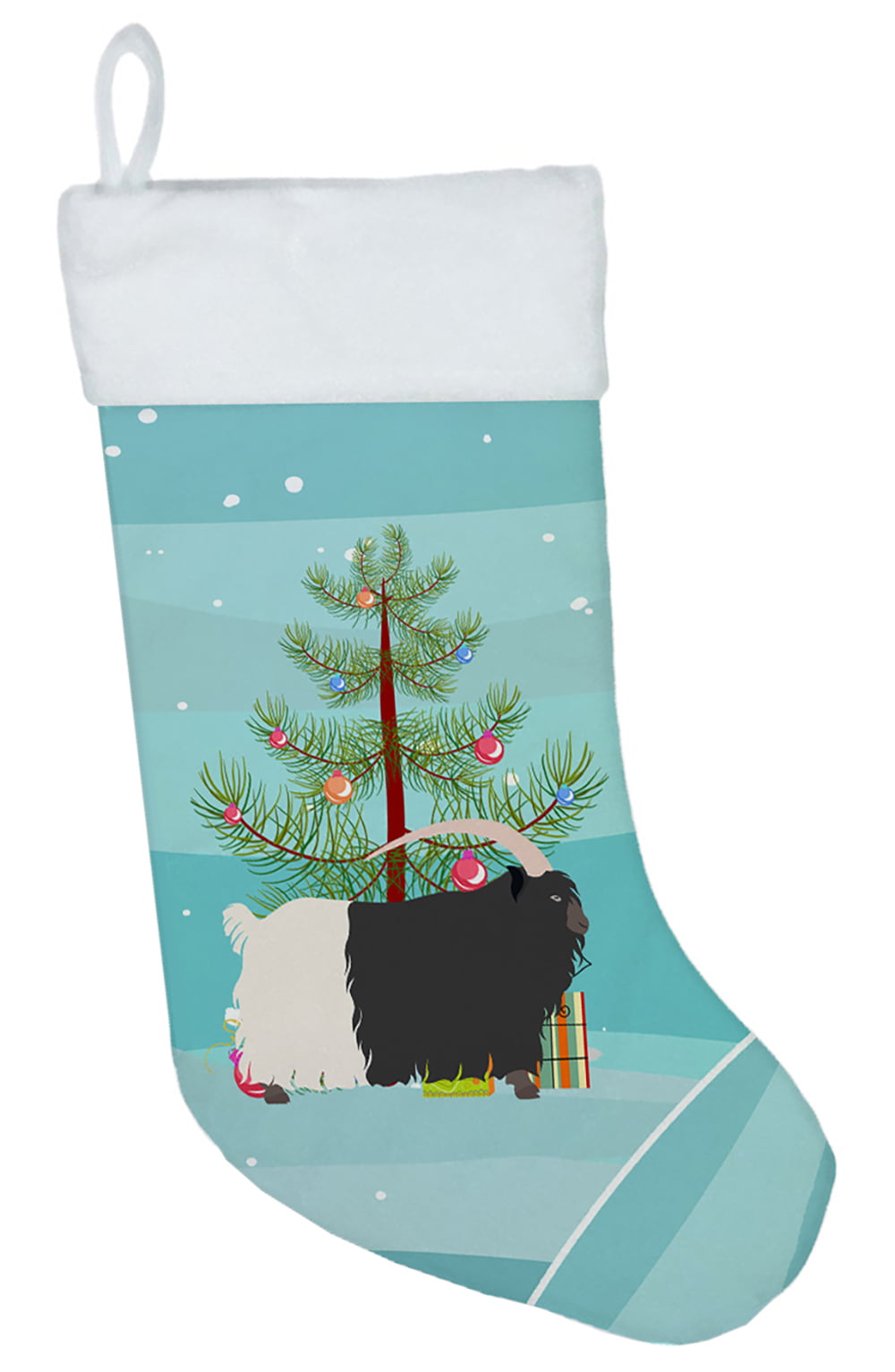 BB9254CS Welsh Black-Necked Goat Christmas Christmas Stocking
