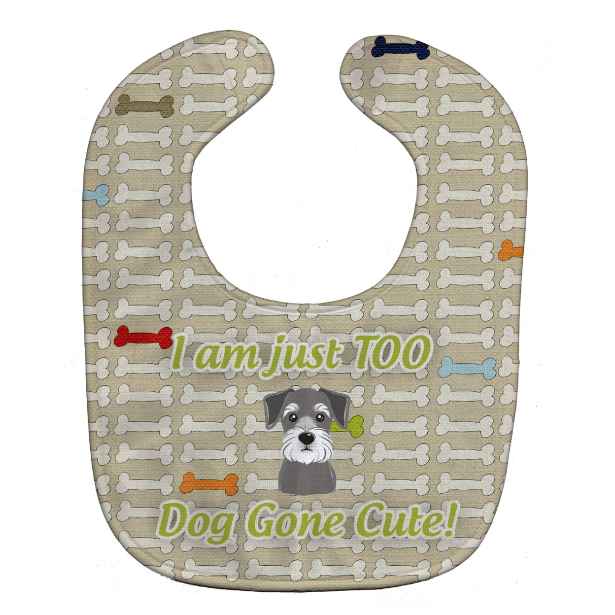 Bb5775bib Too Cute Schnauzer Baby Bib