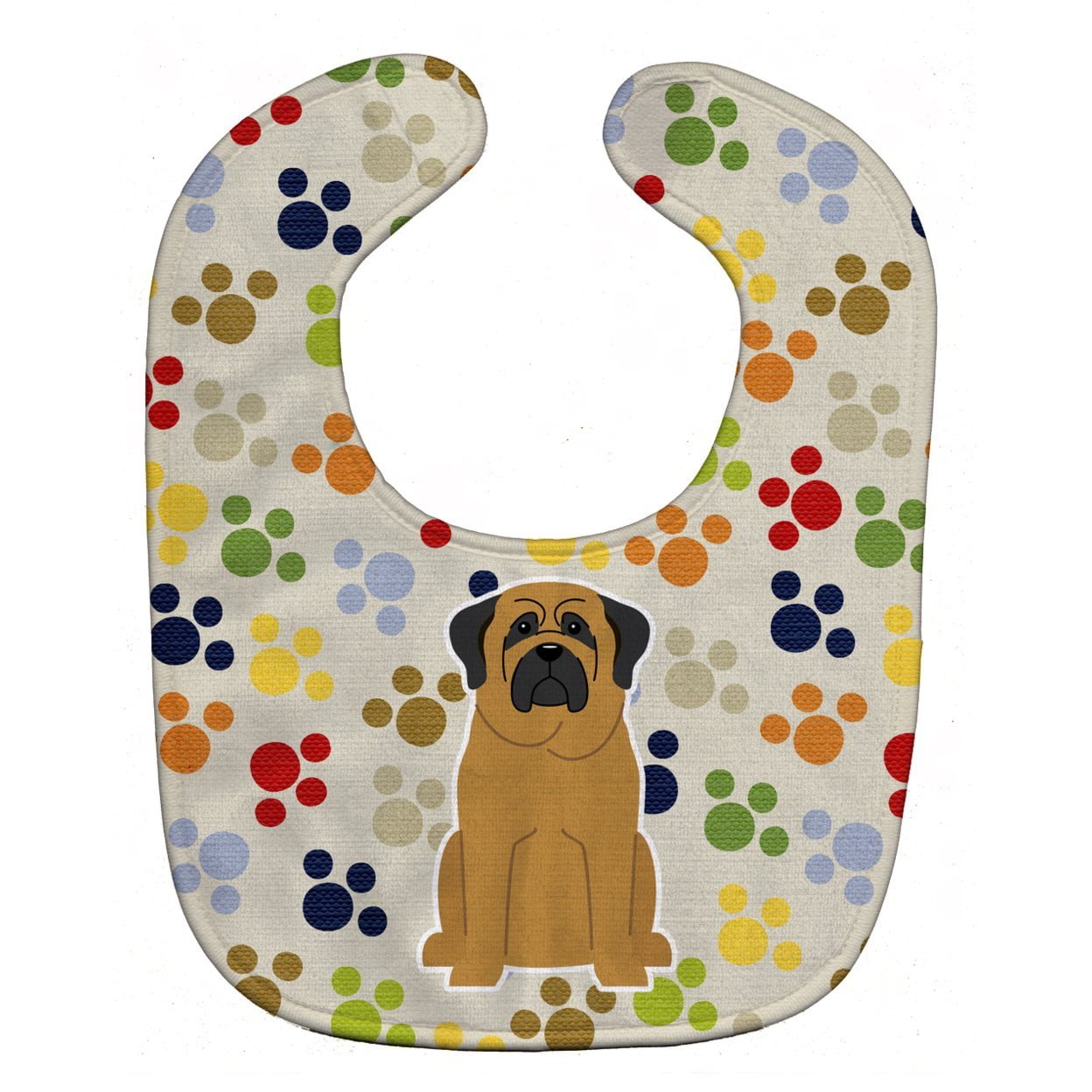 Bb5847bib Pawprints Mastiff Baby Bib