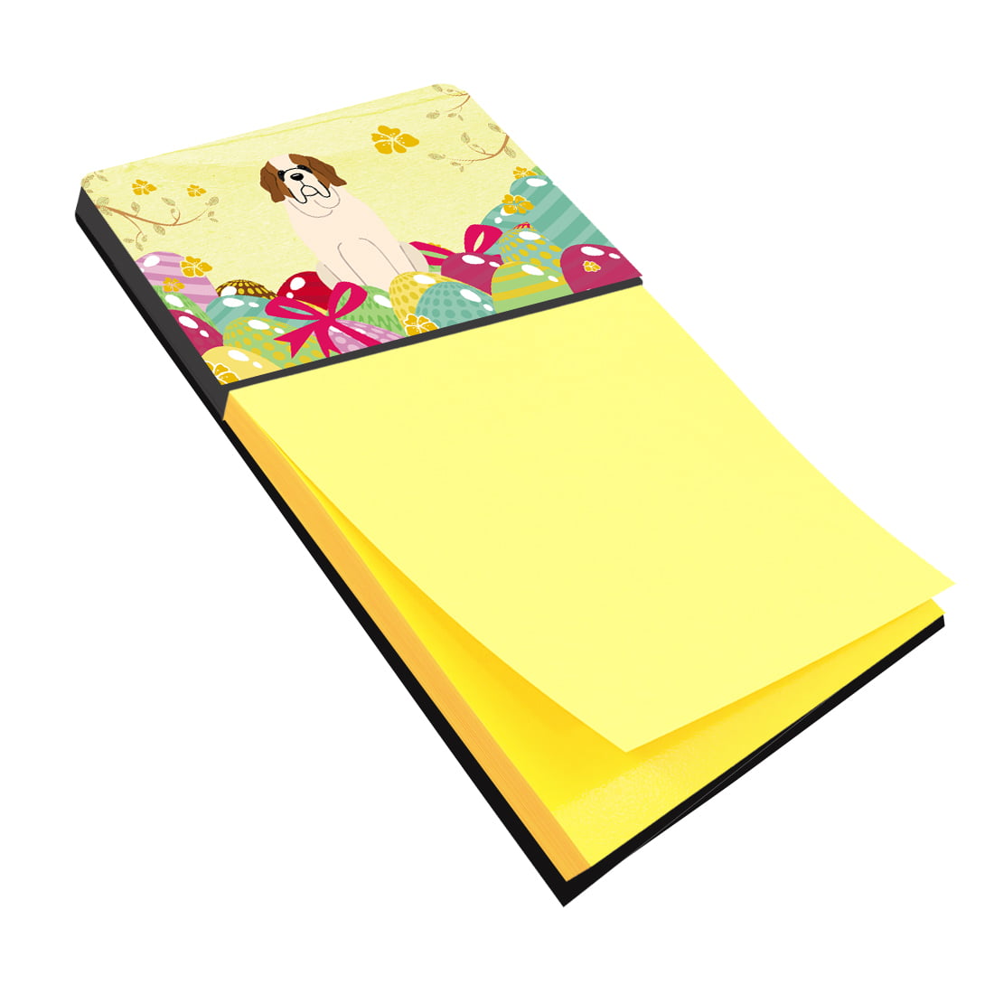 UPC 638508785992 product image for BB6035SN Easter Eggs Saint Bernard Sticky Note Holder | upcitemdb.com