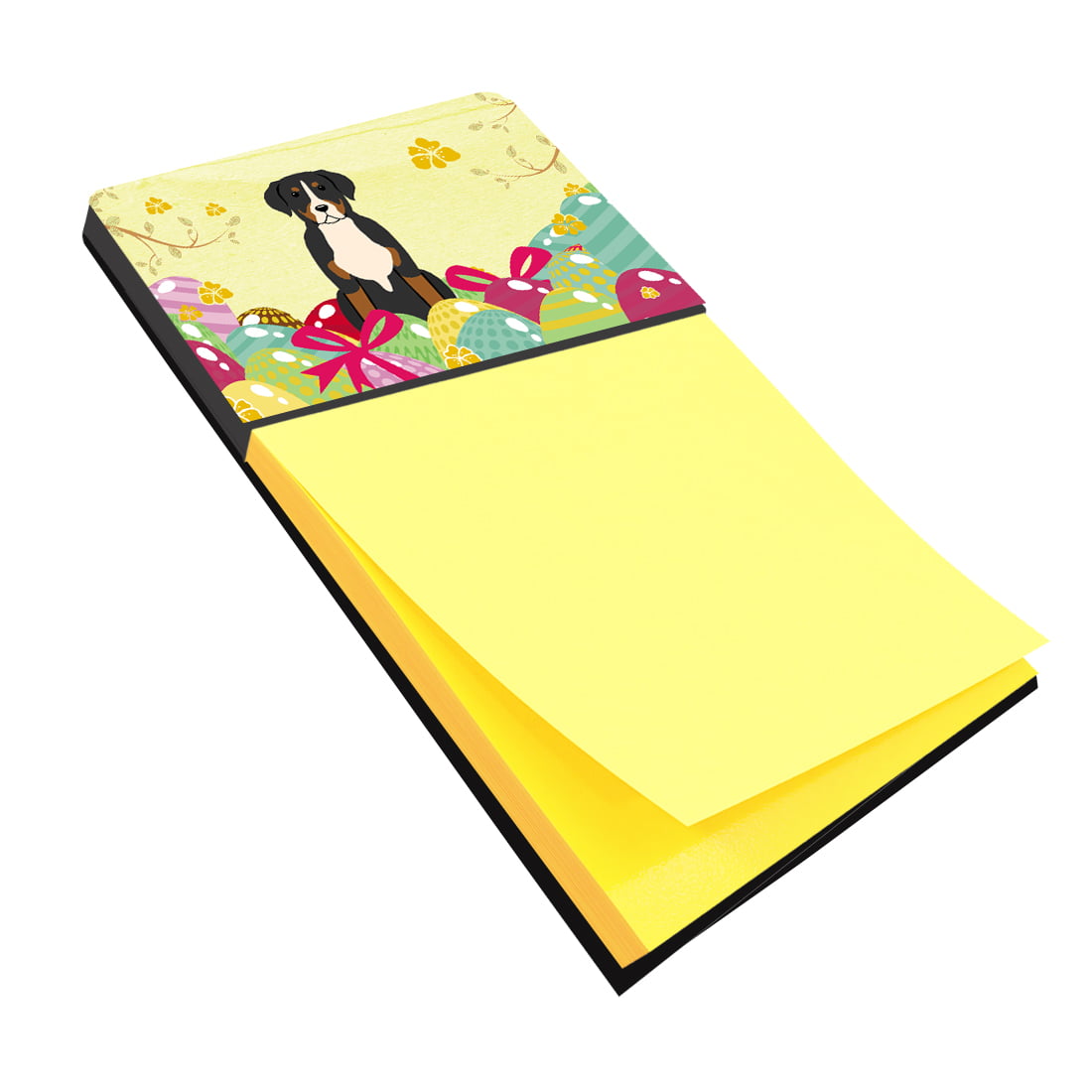 UPC 638508786012 product image for BB6037SN Easter Eggs Greater Swiss Mountain Dog Sticky Note Holder | upcitemdb.com