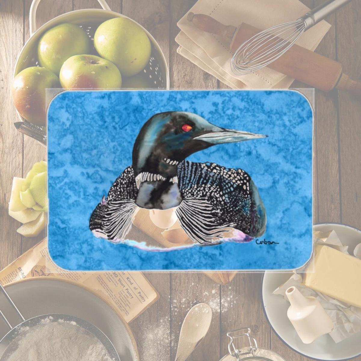 Picture of Carolines Treasures 8717LCB Loon Glass Cutting Board - Large- 15 H x 12 L in.