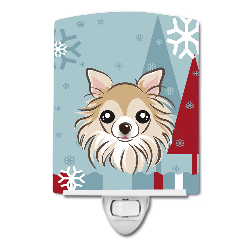 UPC 747432808315 product image for Winter Holiday Chihuahua Ceramic Night Light | upcitemdb.com
