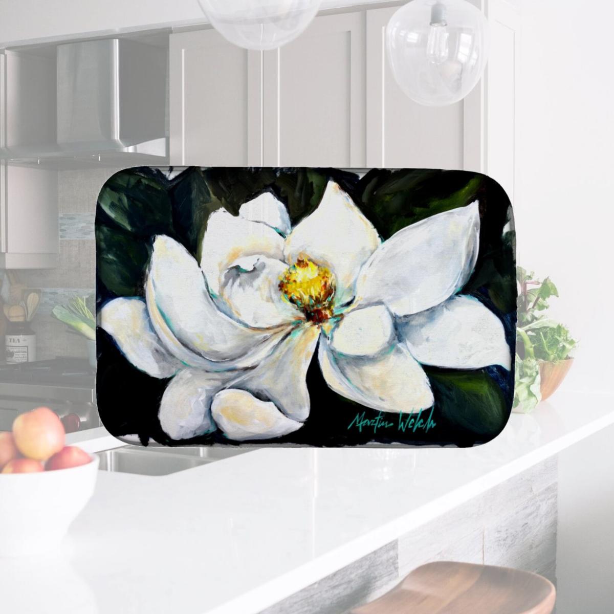Picture of Carolines Treasures MW1282DDM Sweet Magnolia Dish Drying Mat