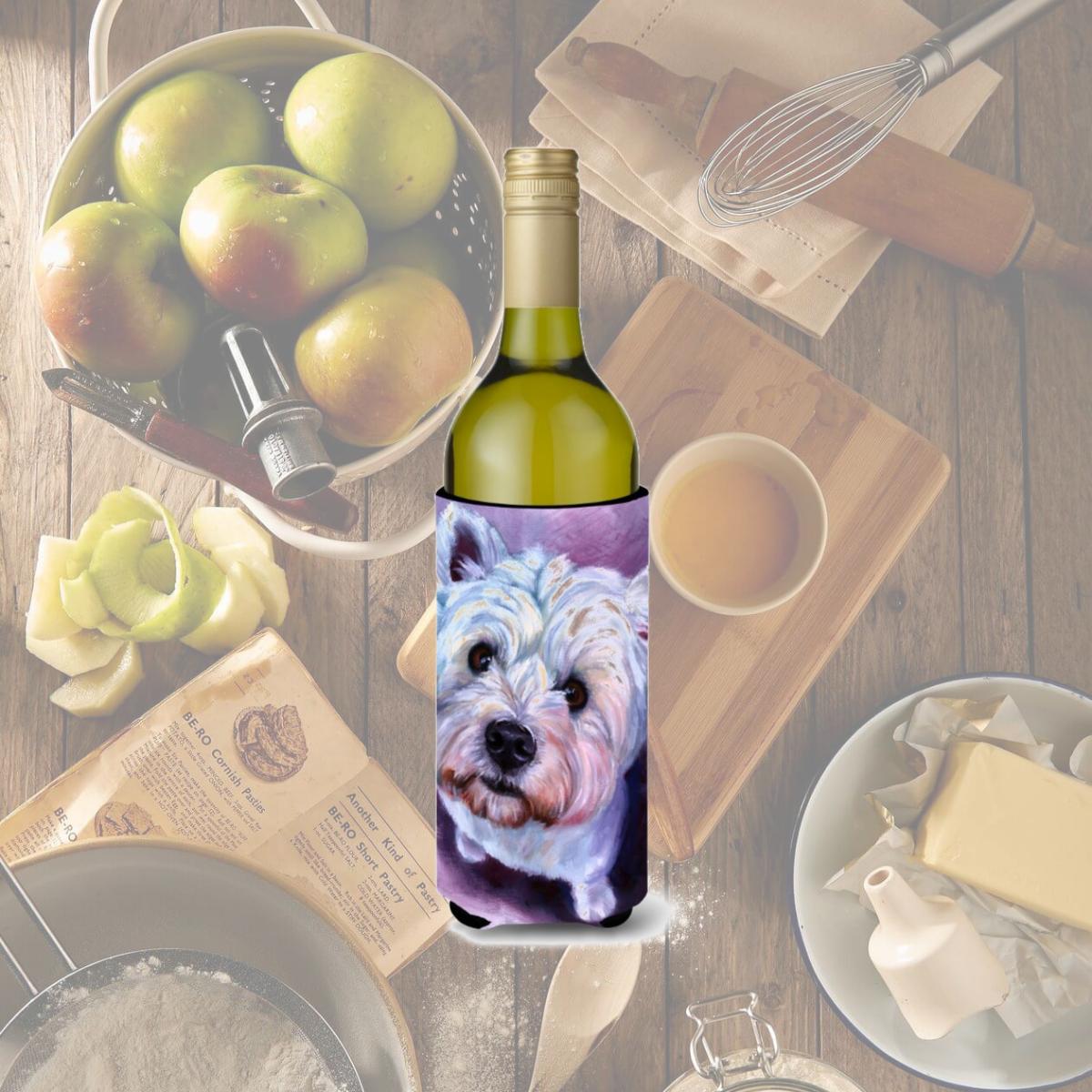 Picture of Carolines Treasures 7400LITERK Whatsup Westie Wine Bottle Beverage Insulator Hugger
